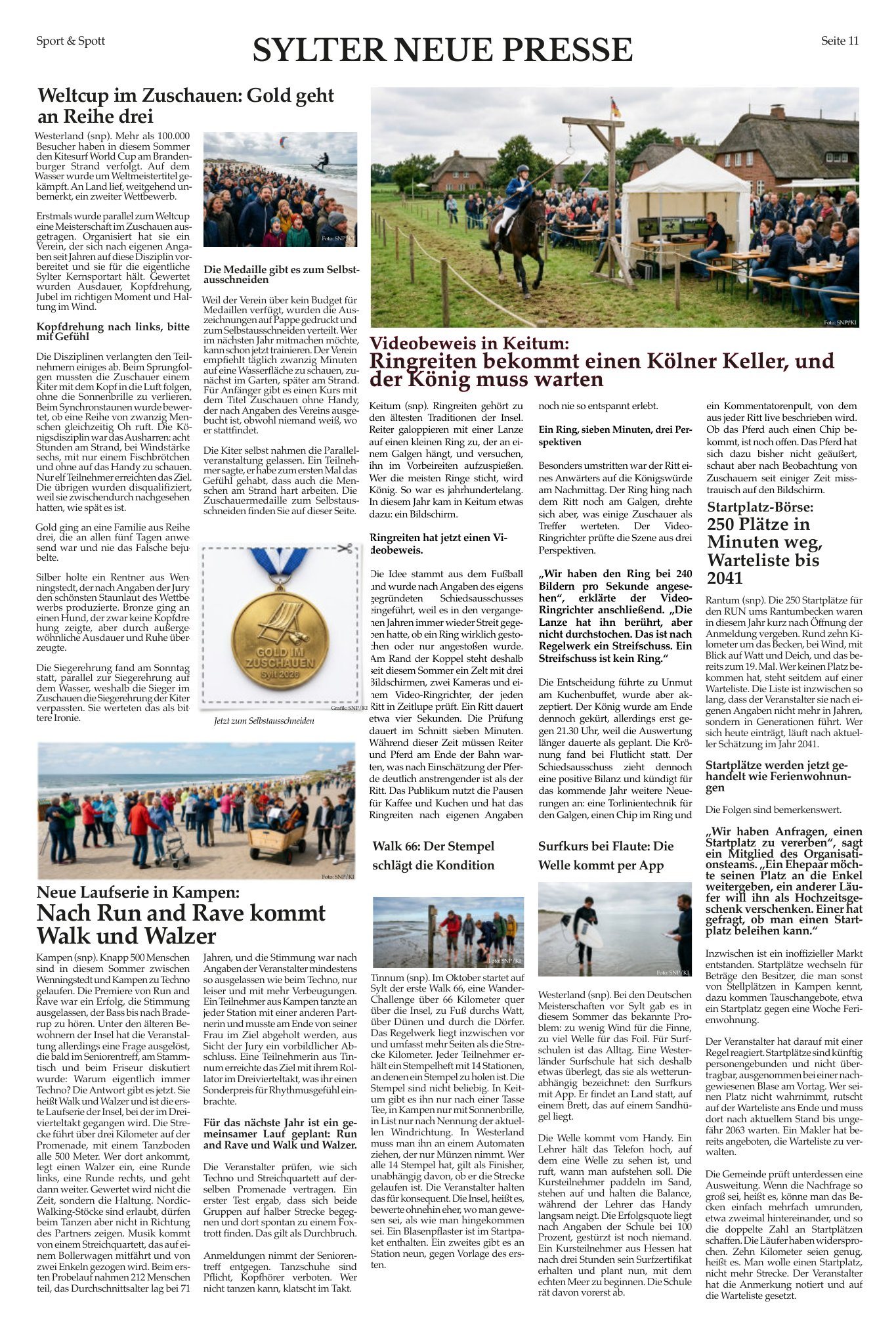 Sylter Neue Presse Ausgabe 10/26, Innenseite 11