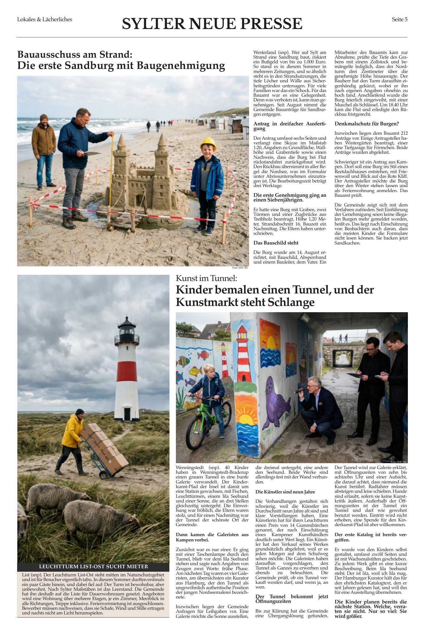 Sylter Neue Presse Ausgabe 10/26, Innenseite 5