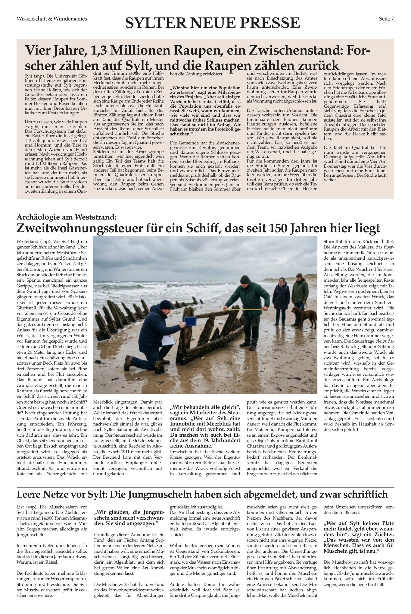 Sylter Neue Presse Ausgabe 10/26, Innenseite 7